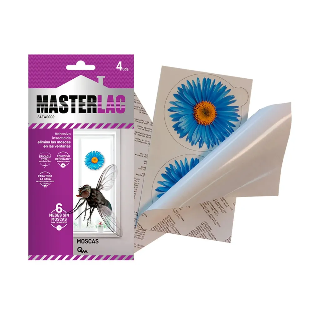 Certificado Ecológico Quimunsa - Masterlac Adhesivo-Flor Insecticida decorativo para ventanas