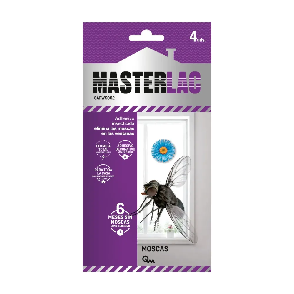 Certificado Ecológico Quimunsa - Masterlac Adhesivo-Flor Insecticida decorativo para ventanas