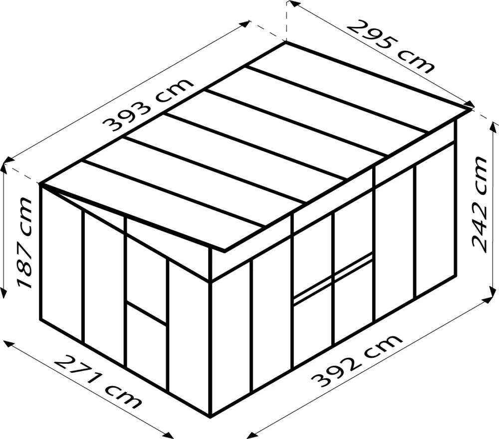 Invernadero - Afrodita 11,5m² Compatible con Sistemas de Riego Aluminio