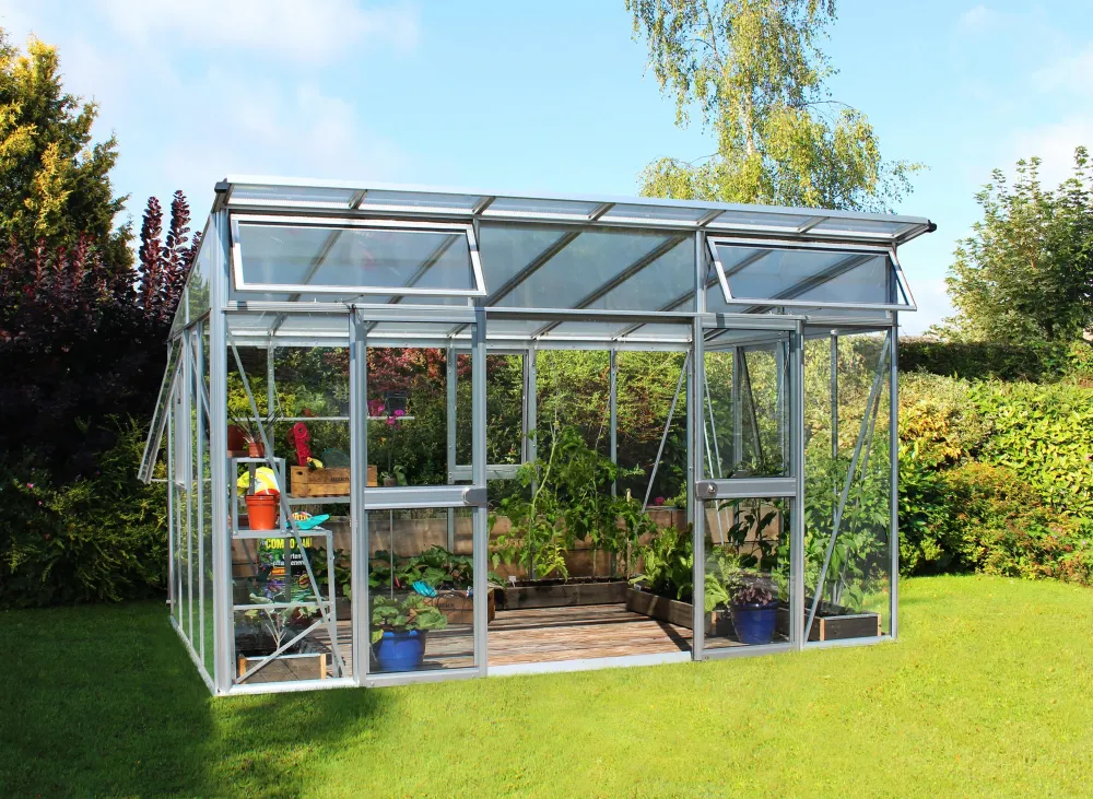 Invernadero - Afrodita 11,5m² Compatible con Sistemas de Riego Aluminio