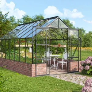Invernadero - Cassandra 11,5m² Estructura de Acero Aluminio