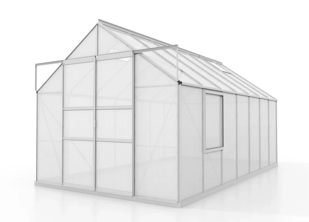 Invernadero - Meridian II 11,5m² Resistente Vientos Fuertes Negro