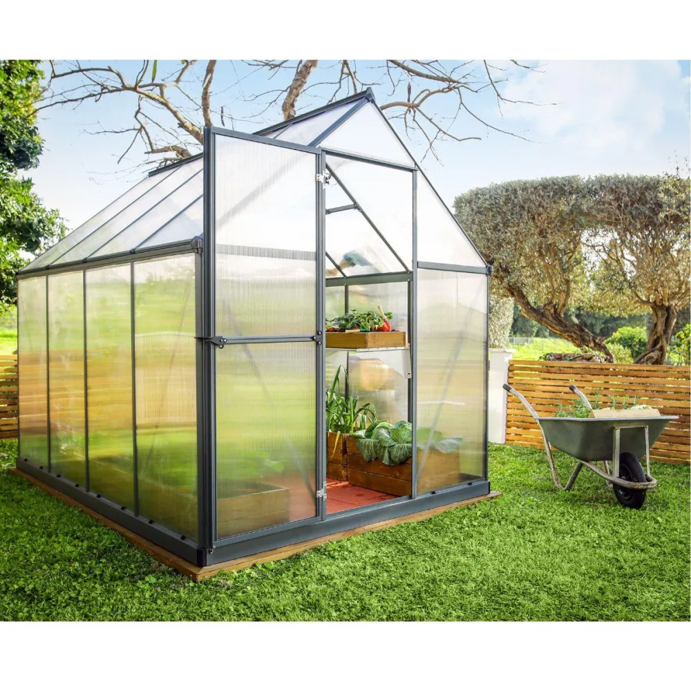 Invernadero Mythos 247x185x208 cm gris Canopia Palram Compatible con Sistemas de Riego