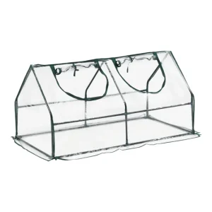 Marco Galvanizado Invernadero de jardín Laubach acero PVC 120 x 60 x 60 cm