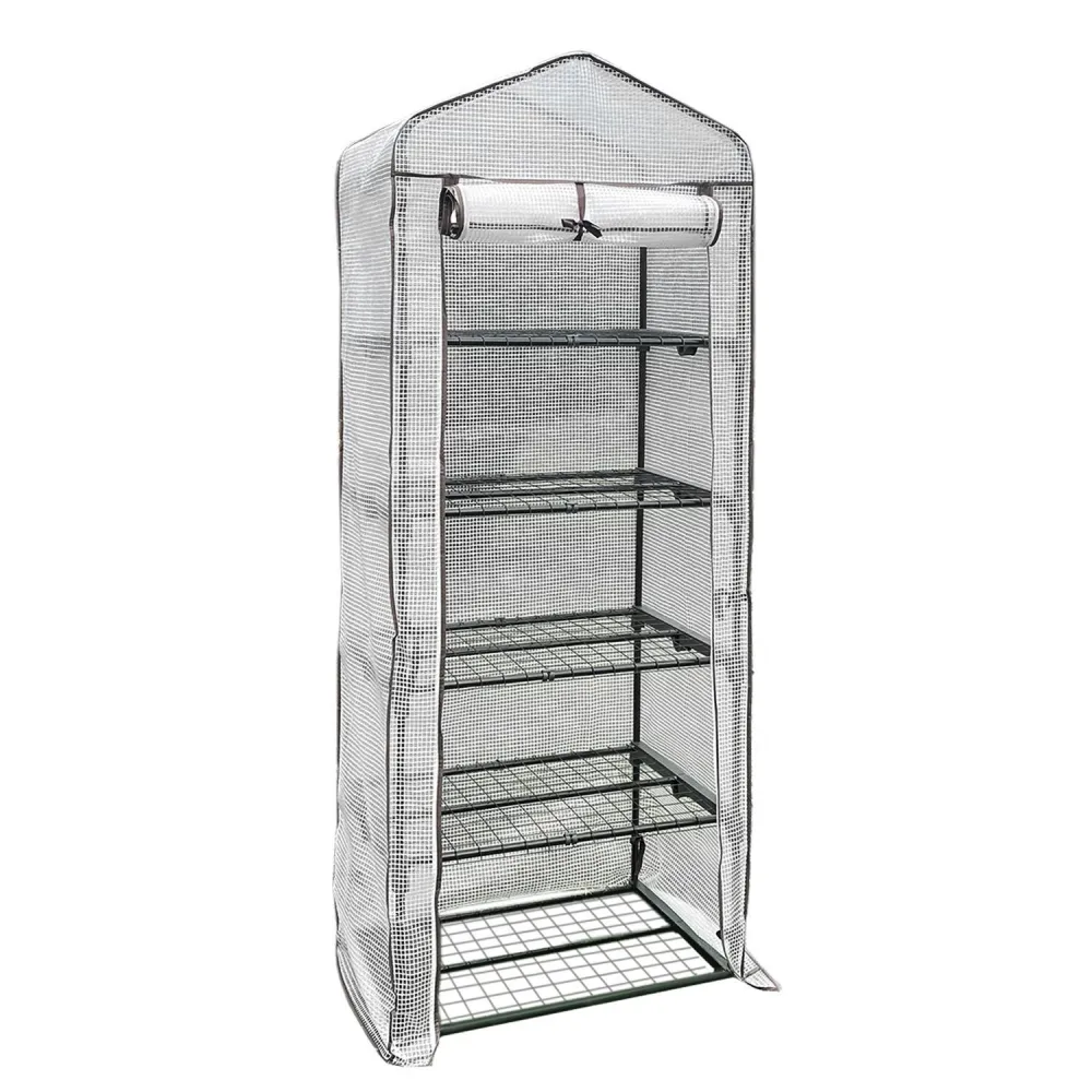 Marco Galvanizado Invernadero portatil pvc 5 niveles 187 cm.