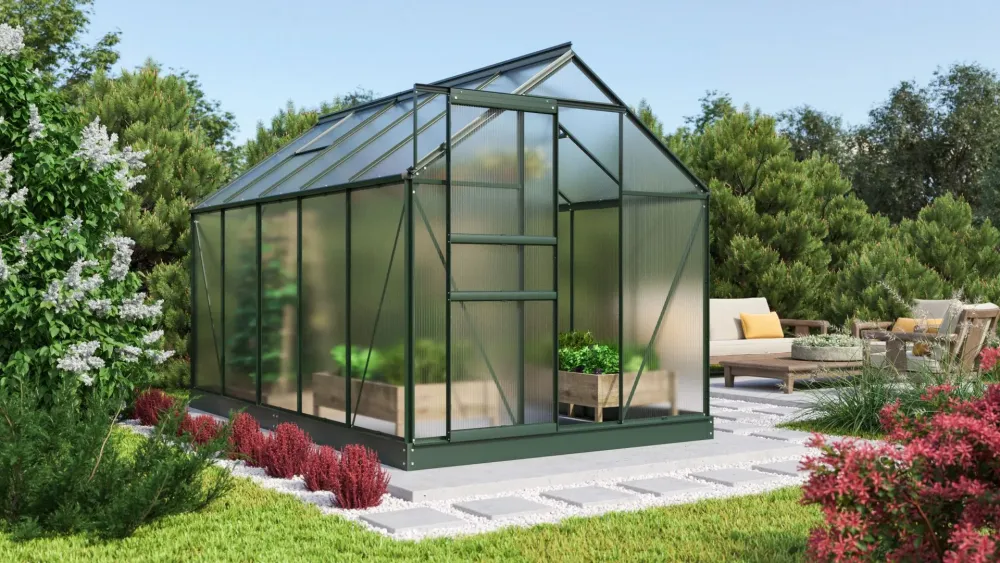 Reforzado para Exteriores Invernadero - Cometa 6,2m² Aluminio