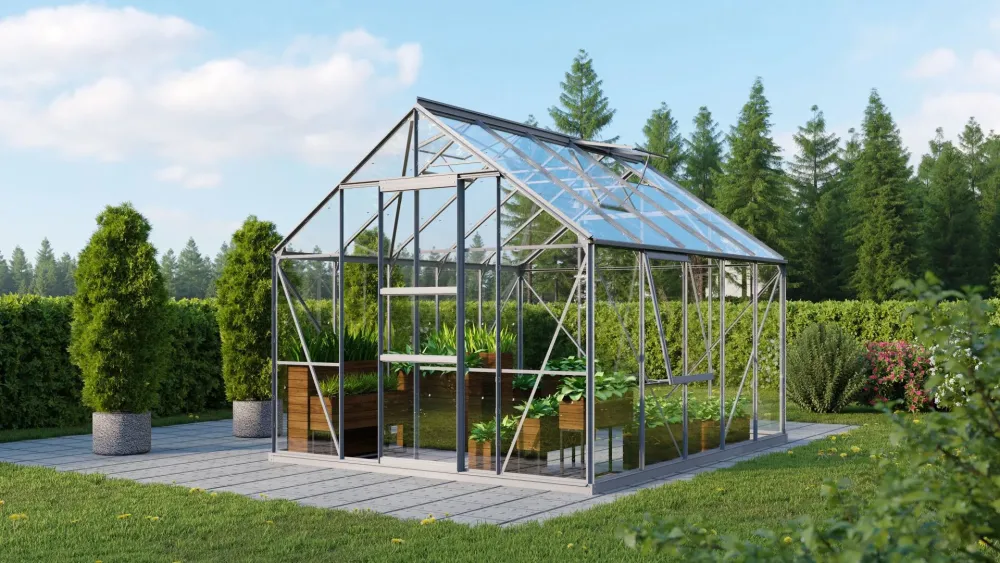 Reforzado para Exteriores Invernadero - Meridiano 8,3m² Aluminio