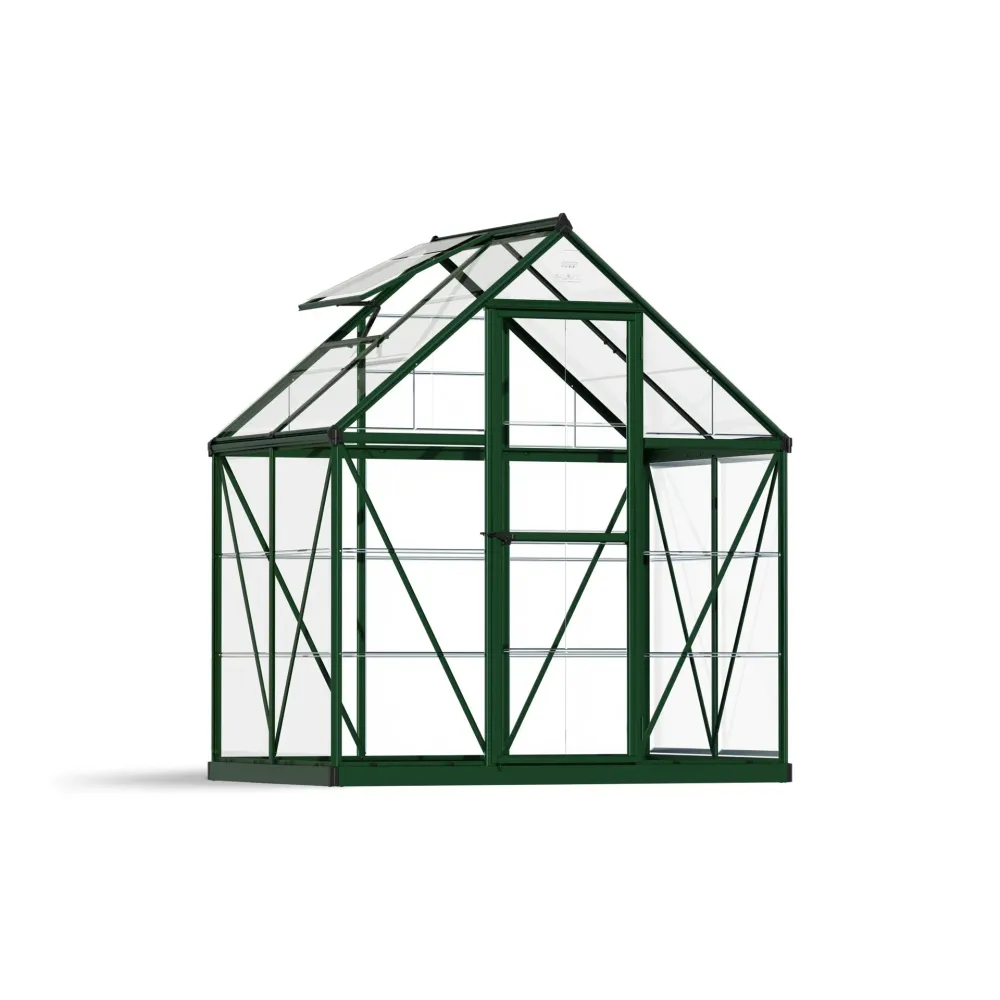 Invernadero Harmony 126x185x208 cm verde para Plantas de Interior