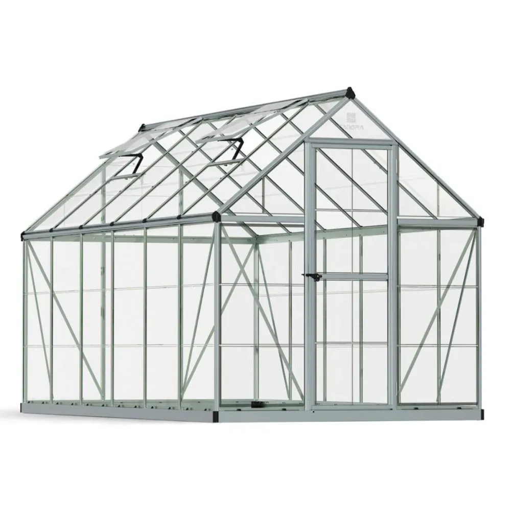 Propagador con Calor Invernadero Harmony 370x185x208 cm plateado Canopia Palram