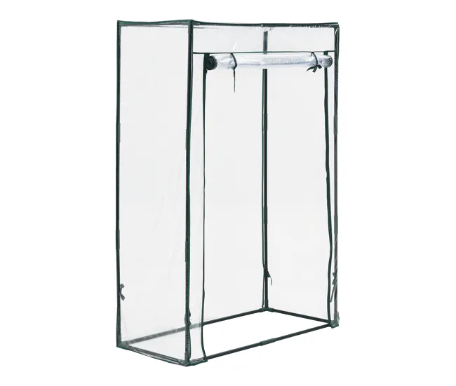Invernadero de jardín Terzigno acero PVC 100x50x150 cm transparente con Garantí de 2 ños