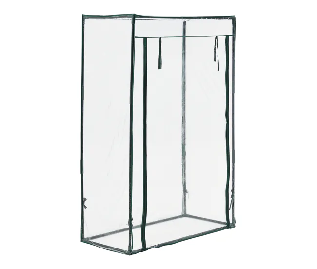 Invernadero de jardín Terzigno acero PVC 100x50x150 cm transparente con Garantí de 2 ños