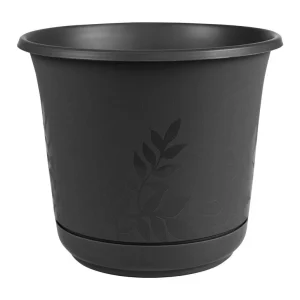 MACETA FREESIA NEGRA 12" Bloem