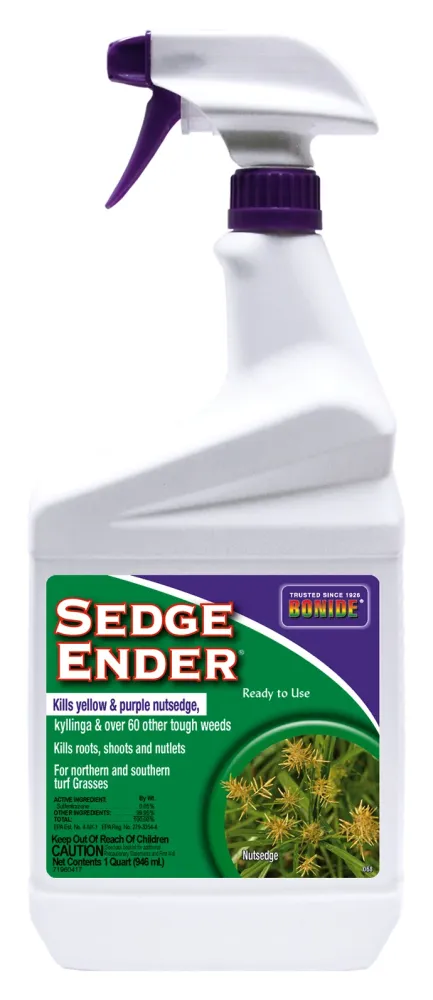 Herbicida Bonide Sedge Ender Nutsedge, líquido listo para usar, 32 oz