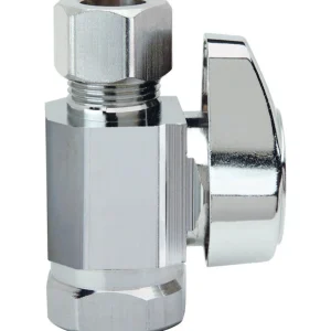 BrassCraft 3/8 . FIP outlets Compression Brass Straight Stop Valve - Deal Week