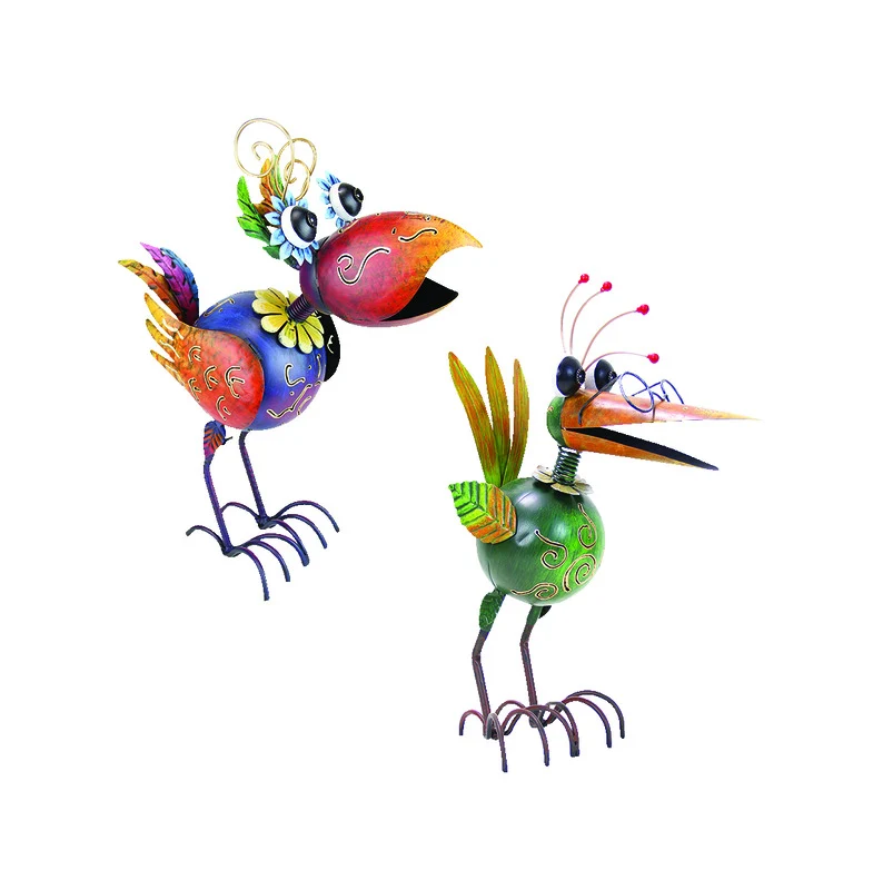 Estaca para pájaros de metal Krazy Klucker de Exhart para exteriores (paquete de 2)