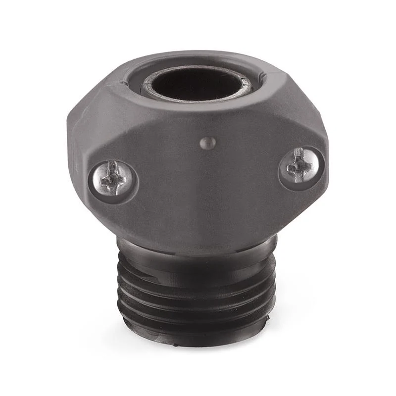 Abrazadera de reparación de mangueras con rosca macho de nailon de 5/8 y 3/4 pulg. de Gilmour (paquete de 12)