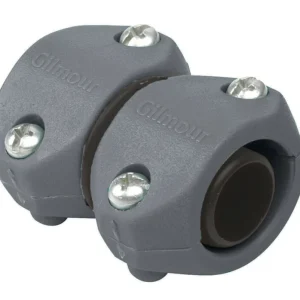 Abrazadera de reparación de mangueras de plástico roscada macho/hembra de 5/8 pulg. x 3/4 pulg. para trabajos livianos Gil...