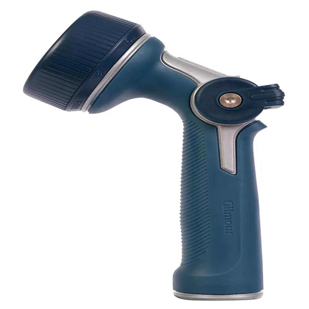 Boquilla de riego de metal multipatrón ajustable Gilmour de 7 patrones