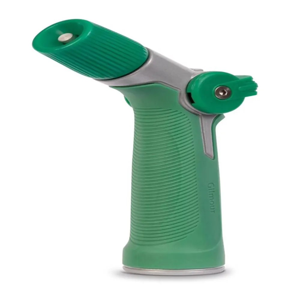 Boquilla de riego de metal multipatrón ajustable Gilmour de 7 patrones