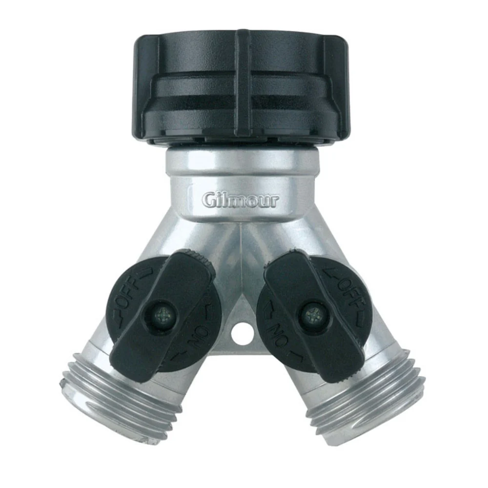 Conector macho en Y con rosca de zinc Gilmour y cierres