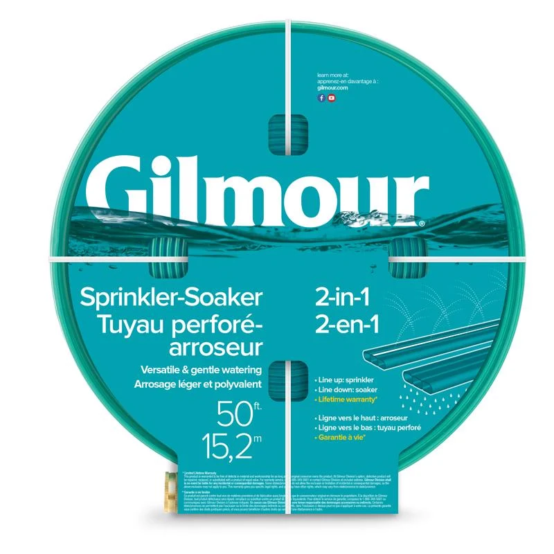 Manguera de remojo azul Gilmour de 16 mm de diámetro x 15 m de largo - Oferta de la semana