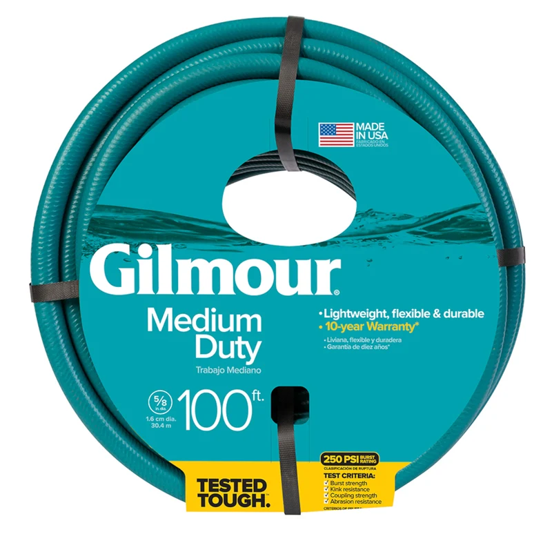 Manguera verde premium Gilmour de 5/8 pulg. de diámetro x 100 pies de largo - Oferta de la semana
