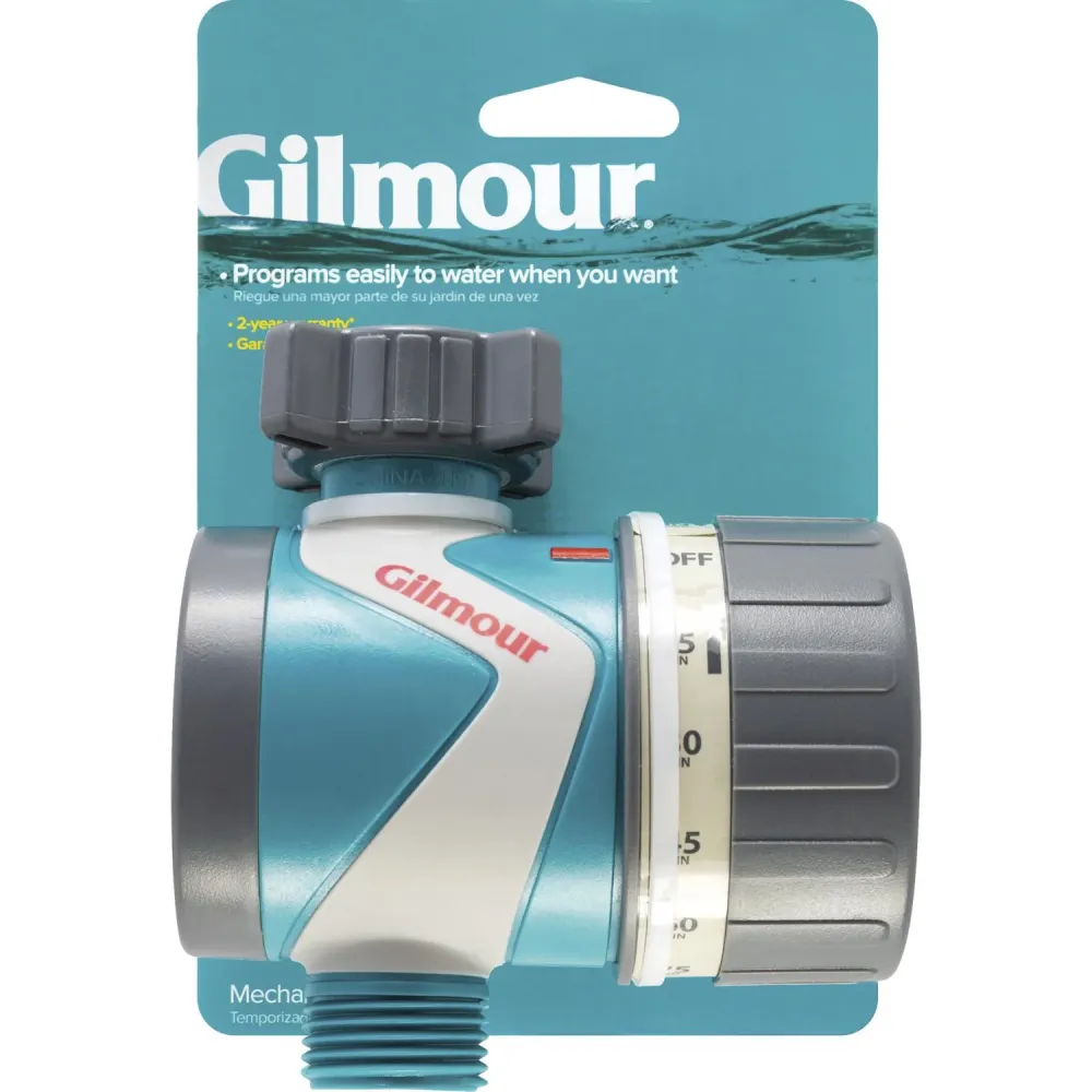 Temporizador de riego mecánico programable de 1 zona Gilmour
