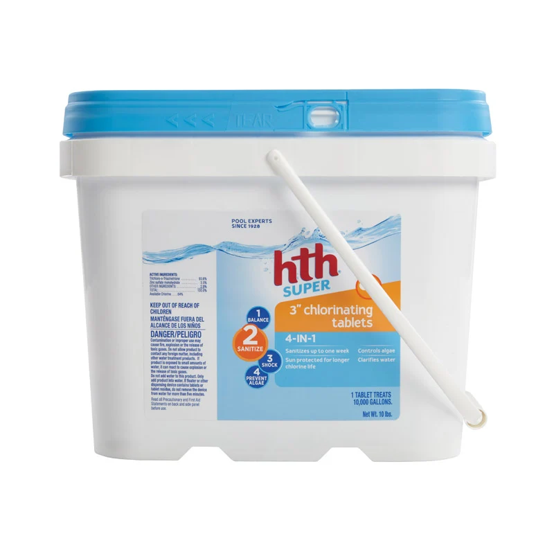 hth Super Tablet Productos químicos clorantes - 2 Sanitize 9.6 lb.