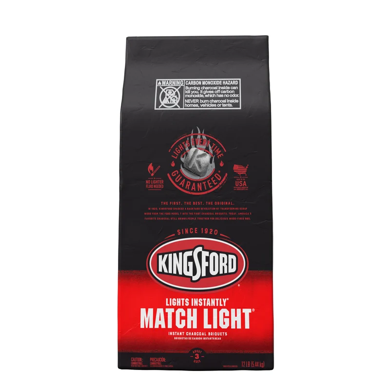Briquetas de carbón para encender cerillas Kingsford Match Light de 12 lb