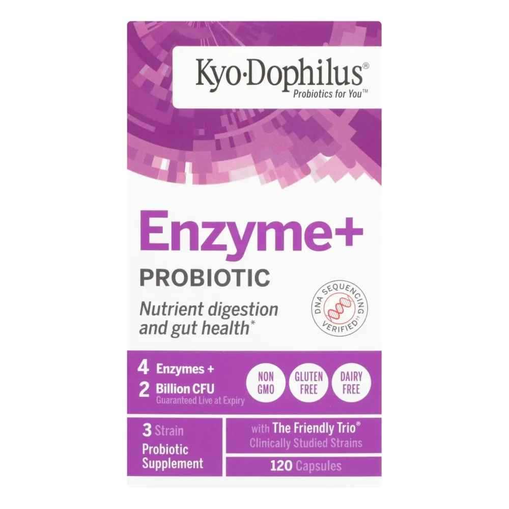 Kyolic - Probióticos Kyo-Dophilus más enzimas - 120 cápsulas