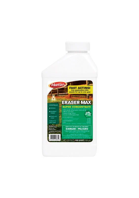 Herbicida concentrado para vegetación Martin's Eraser Max, 1 cuarto de galón