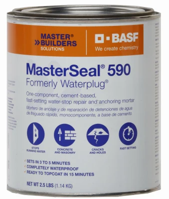 Cemento hidráulico BASF Masterseal 590, 2,5 libras. Master Builders