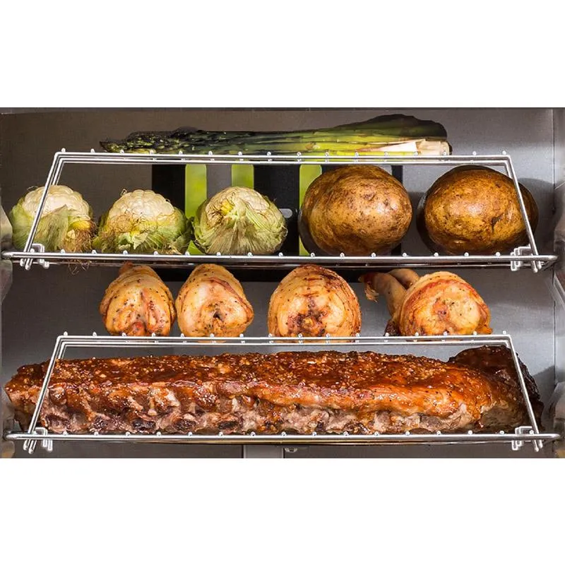 Parrilla para ahumador de acero Masterbuilt Sportsman Elite de 10,71 pulgadas de largo y 14,1 pulgadas de ancho, paquete de 2