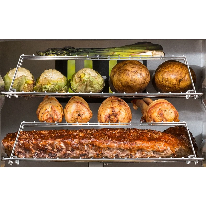 Parrilla para ahumador de acero Masterbuilt Sportsman Elite de 10,71 pulgadas de largo y 14,1 pulgadas de ancho, paquete de 2