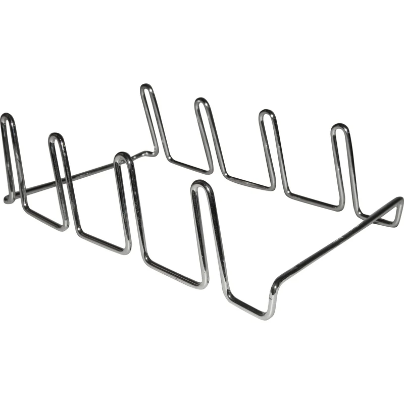 Rejilla para costillas Masterbuilt, cromada en plata, apta para lavavajillas, de 7,5 L x 11,4 W.