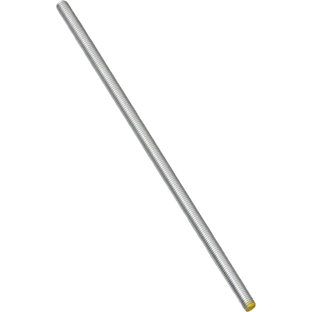 4000BC 3/8" X 36" Steel Threaded Rod - Zinc Plated National Hardware