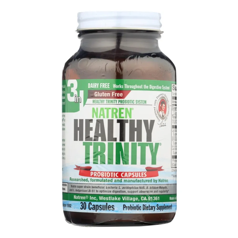 Cápsulas probióticas Natren Healthy Trinity - 1 unidad - 30 cápsulas