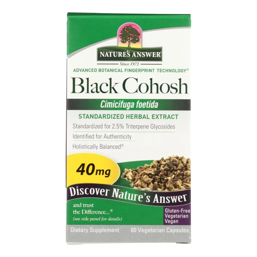 Nature's Answer - Extracto de raíz de cohosh negro - 60 cápsulas vegetarianas