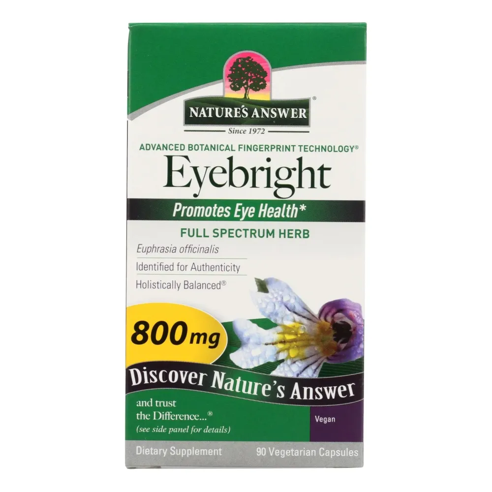 Nature's Answer - Hierba Eufrasia - 90 cápsulas vegetarianas