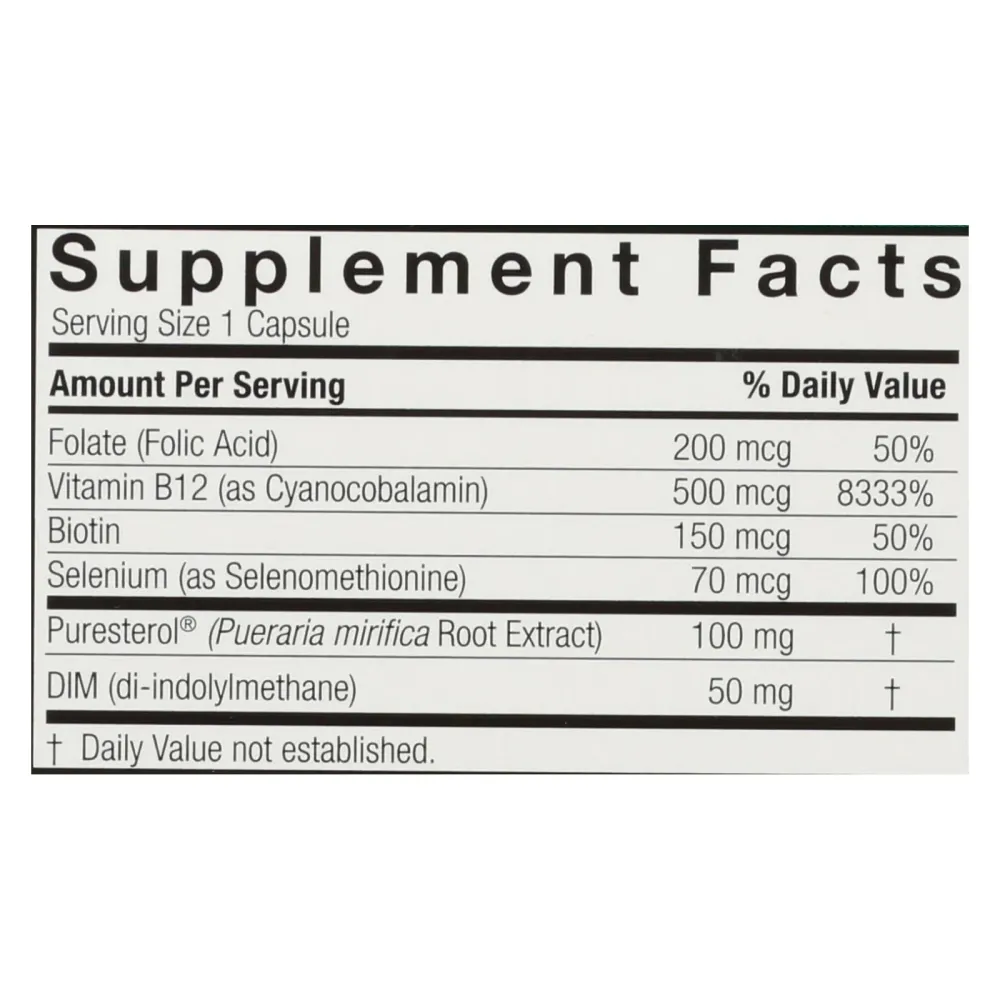 Respuesta de la naturaleza - Pueraria Mirifica Estro Balance - 60 cápsulas vegetarianas Nature'S Answer