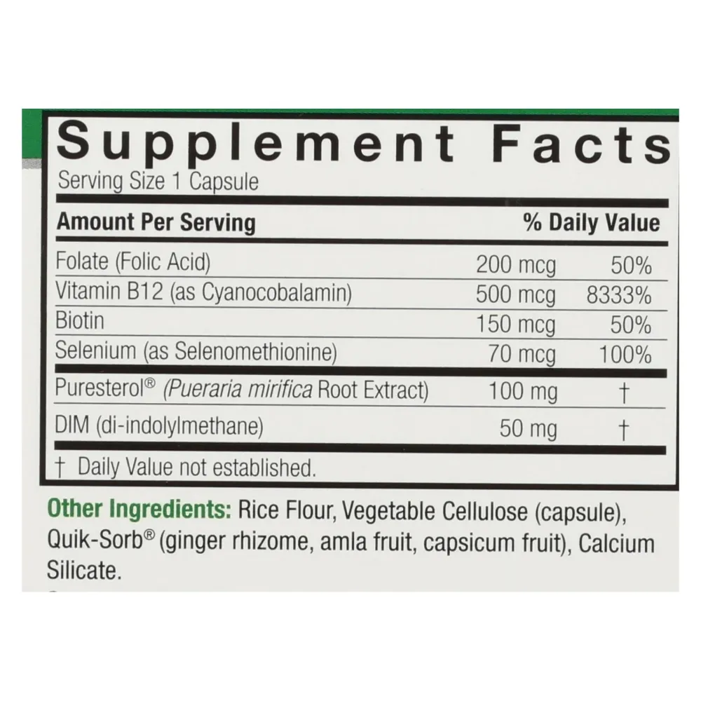 Respuesta de la naturaleza - Pueraria Mirifica Estro Balance - 60 cápsulas vegetarianas Nature'S Answer