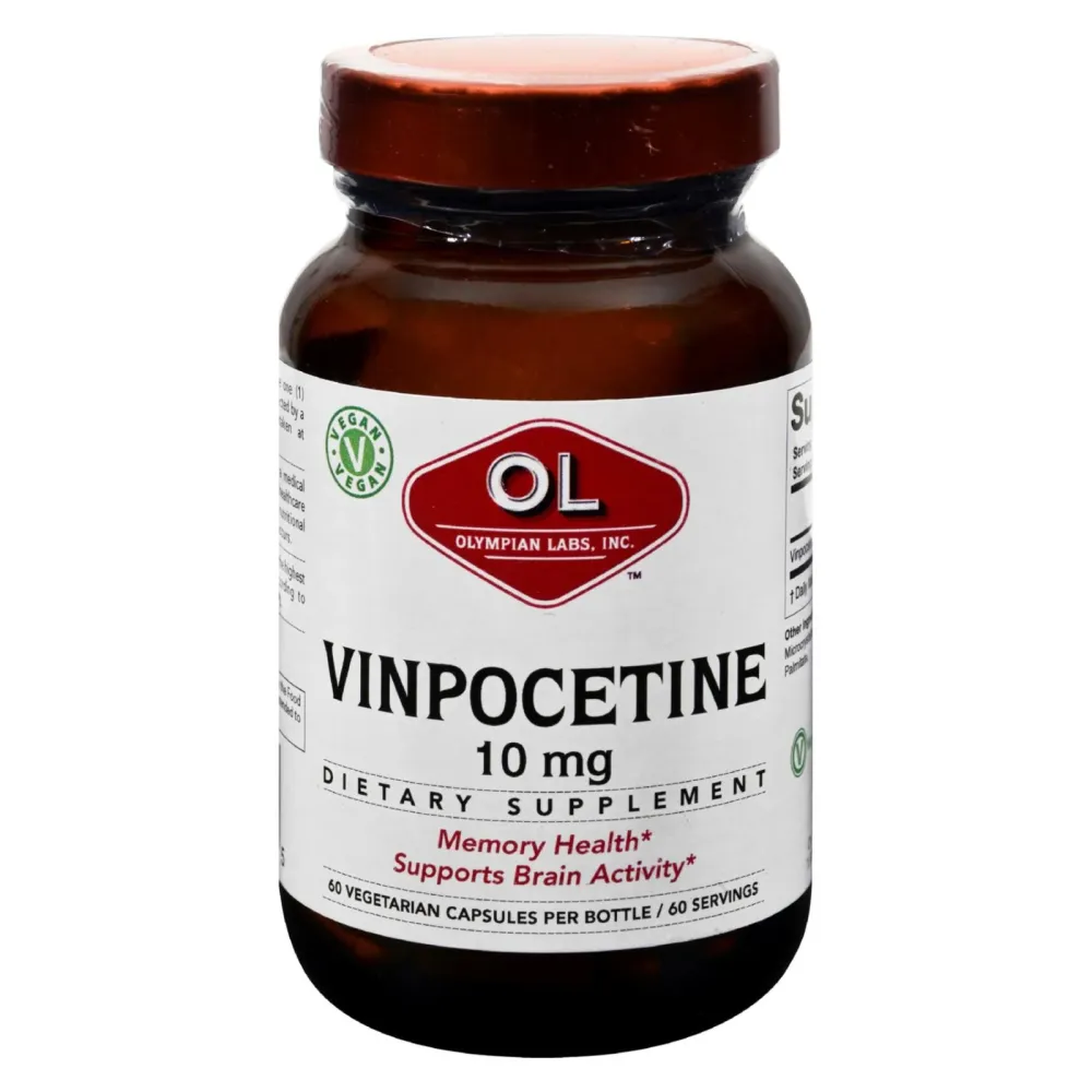 Vinpocetina de Olympian Labs - 10 mg - 60 cápsulas vegetarianas