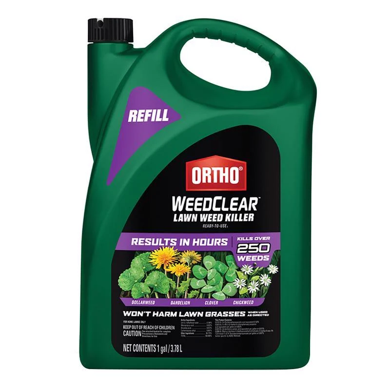 Herbicida líquido listo para usar Ortho WeedClear para césped, 1 galón.