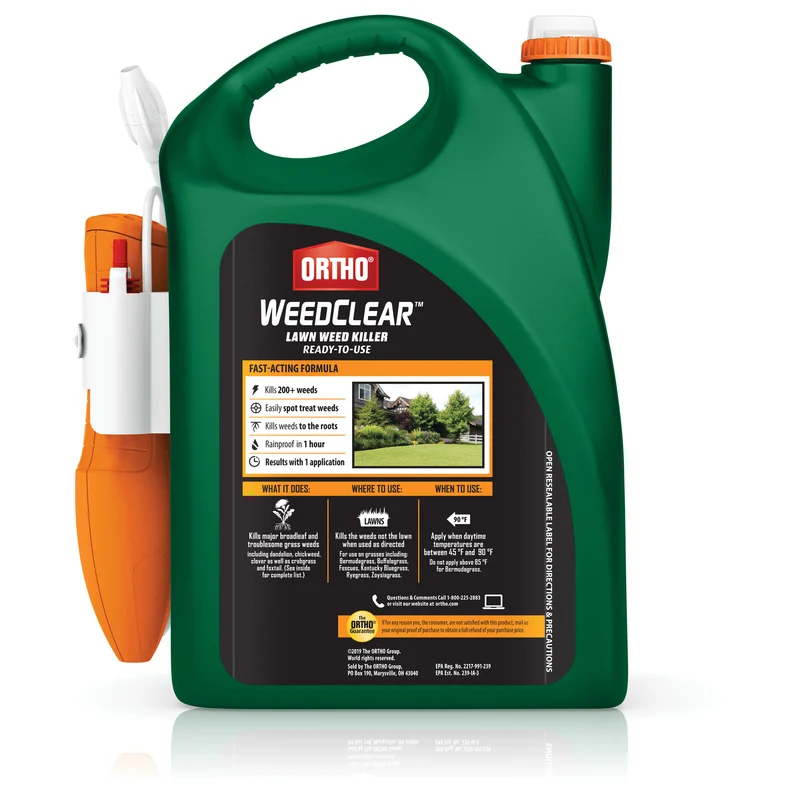 Herbicida líquido Ortho WeedClear para césped, listo para usar, 1,33 gal.