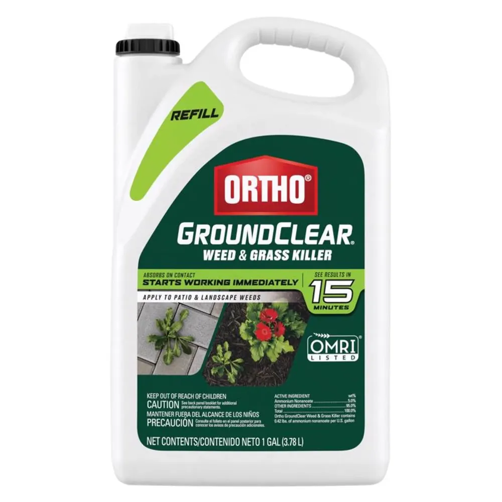 Recambio de herbicida y eliminador de malezas Ortho GroundClear, líquido listo para usar, 1 galón.