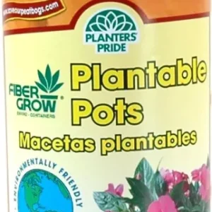 Macetas de cultivo de fibra de 2-1/4 pulgadas Planters Pride 3488, 12 unidades Plantbest Inc