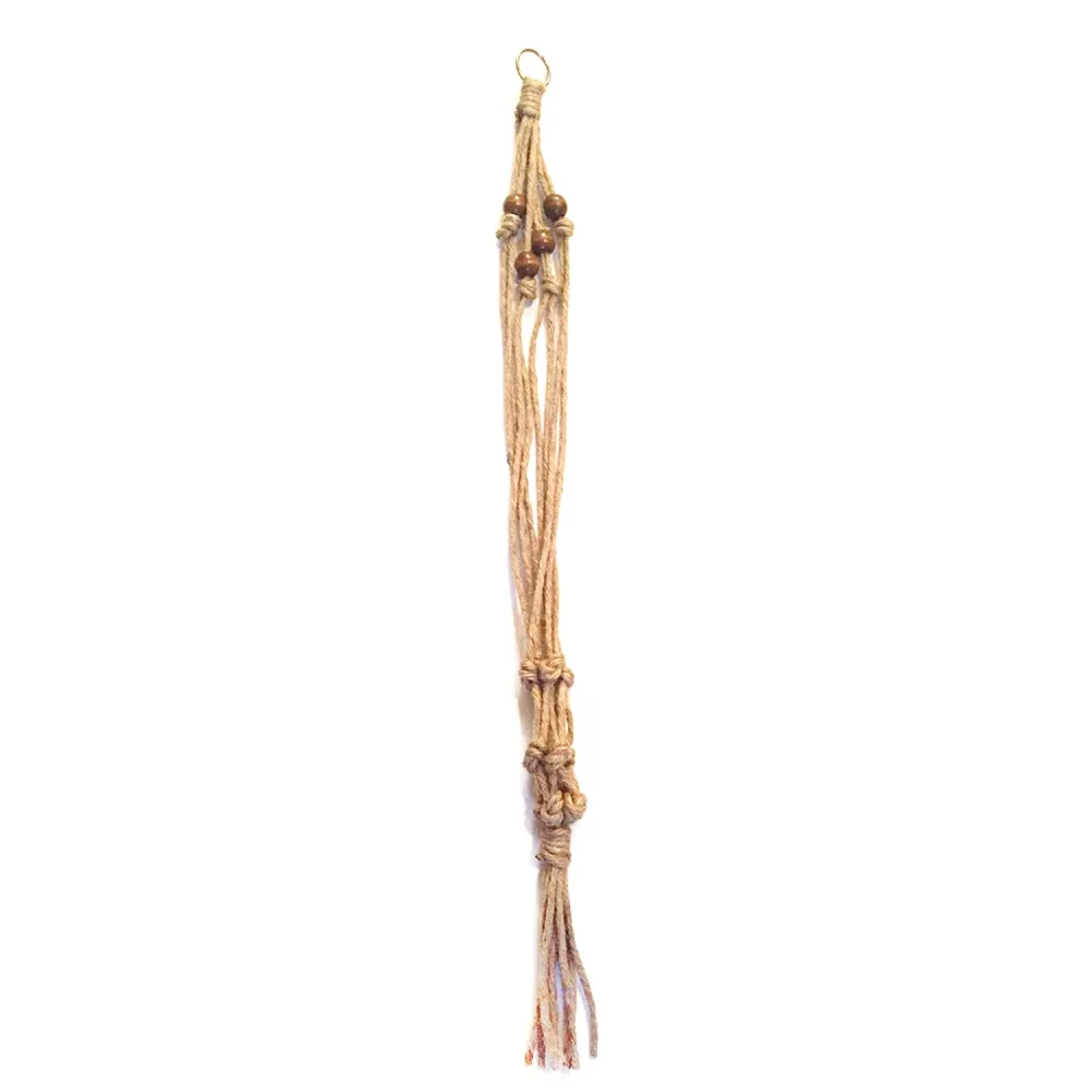 Macetas colgantes de yute natural de 30 pulgadas de alto de Primitive Planters, paquete de 1 (paquete de 12)