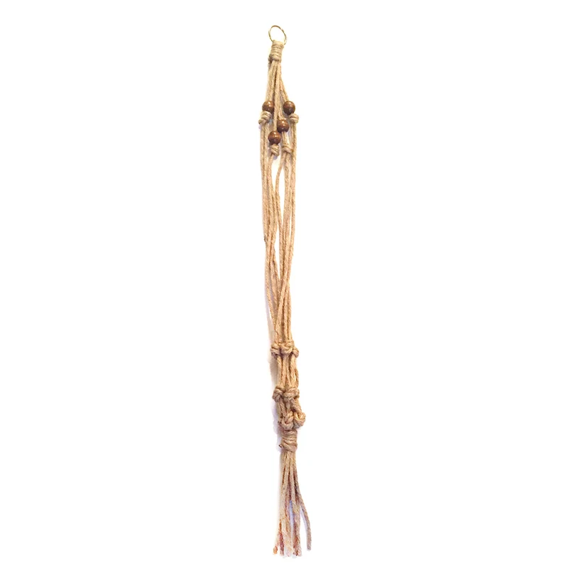 Macetas colgantes de yute natural de 30 pulgadas de alto de Primitive Planters, paquete de 1 (paquete de 12)