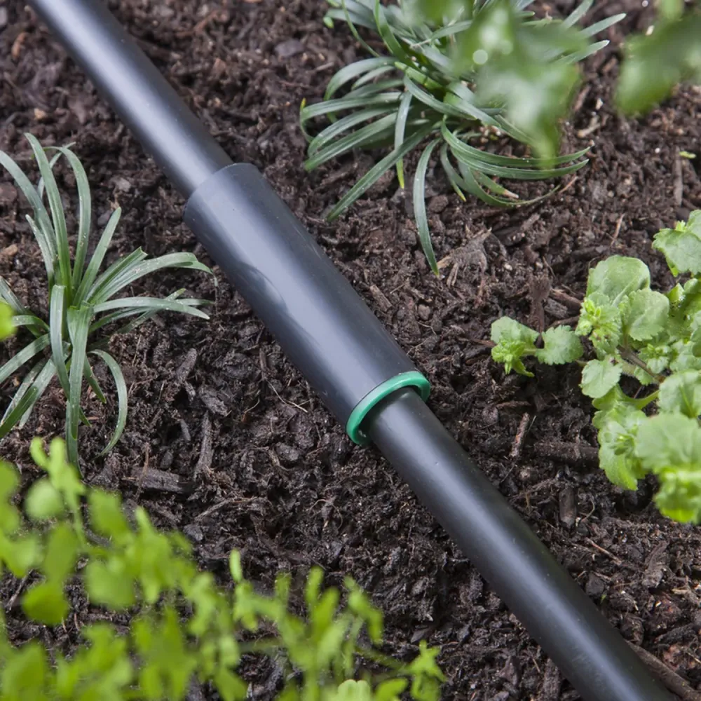 Acoplador de riego por goteo de compresión Raindrip de 1/2 x 5/8 pulg., paquete de 1