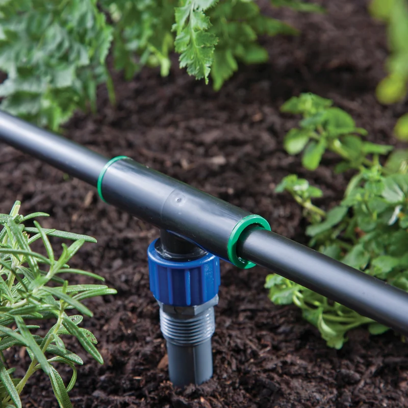 Adaptador giratorio para riego por goteo con rosca de 3/4 pulg. Raindrip, paquete de 1